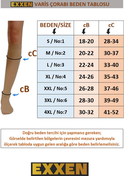 Diz Altı Burnu Açık Ccl2 Orta Basınçlı Ten Rengi Varis Çorabı (Çift Bacak) Elit Seri
