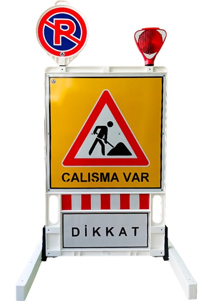 Katlanır Uyarı Levhalı Bariyer 150x90cm modelleri