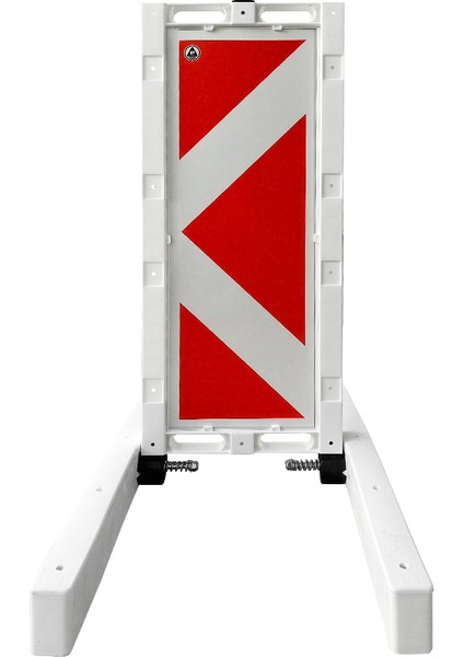 Katlanır Uyarı Levhalı Bariyer 420 x 1100 mm