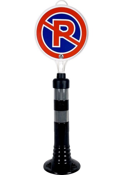 Park Yapılmaz Uyarı Levhalı Delinatör Seti Siyah