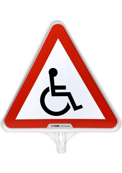 Engelli Park Yeri Üçgen Uyarı Levhalı Delinatör Seti Siyah fiyatları