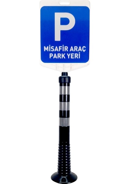 Misafir Araç Park Yeri Çift Taraf Baskı Delinatör Seti Siyah