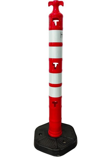 Kauçuk Ağırlıklı Plastik Yol Dikmesi 110x1200 mm 10'lu Set fiyatları