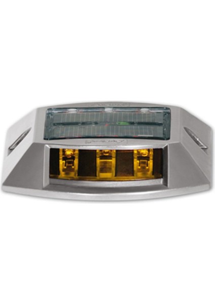 Sarı Solar Yol Butonu 3x3 Ledli