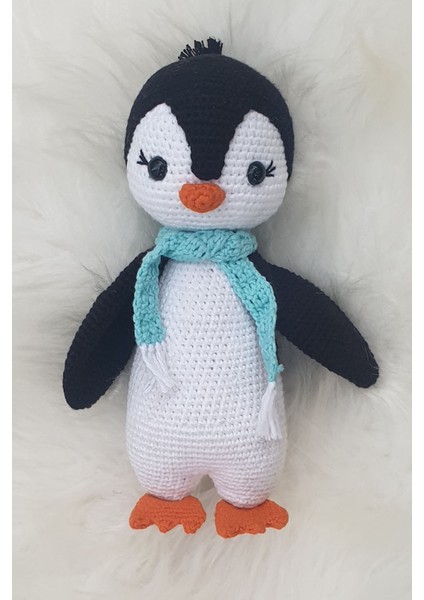 Kelebeğin Rüyası Hobi Evi Amigurumi Organik Sevimli Penguen