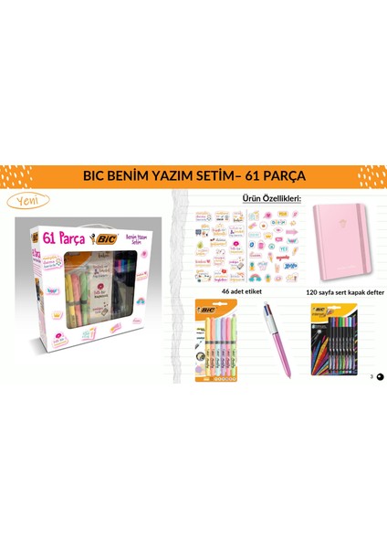 Benim Yazım Setim Seti 61 Parça