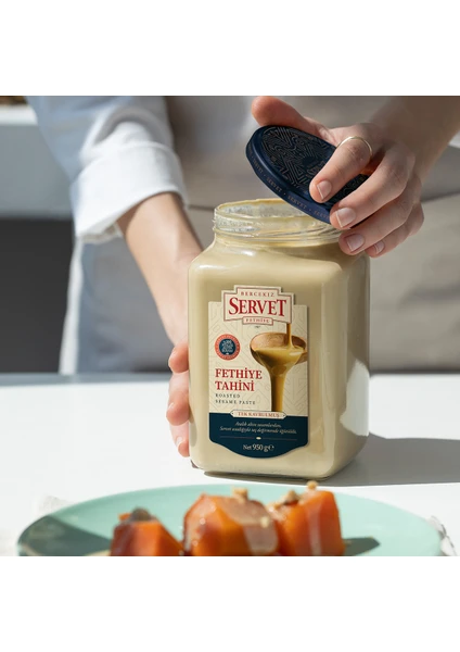 Bercekız Servet Şekerleme Taze Üretilmiş Tek Kavrulmuş Fethiye Tahini 950 gr - Yerli Susam