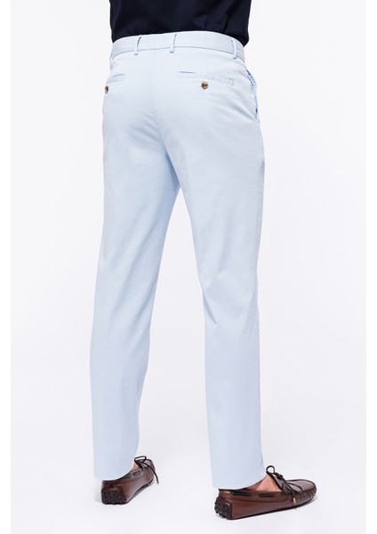 Erkek Mavi Chino Pantolon