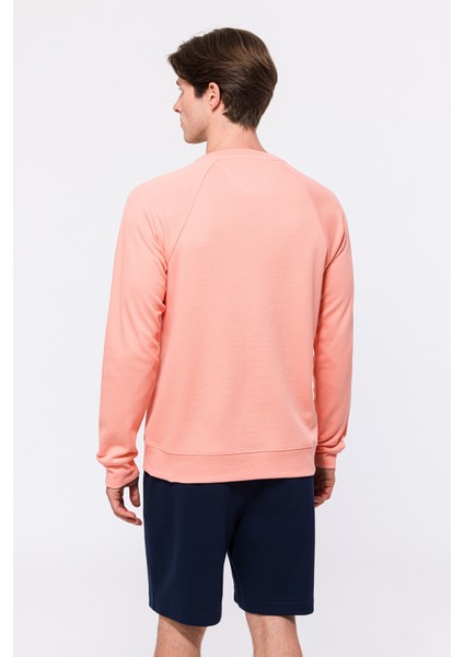Erkek Pembe Sweatshirt
