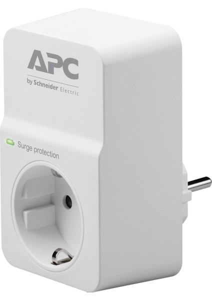 Schneider Electric APC Tekli Akım Korumalı Priz  230V PM1W-GR (Beyaz)