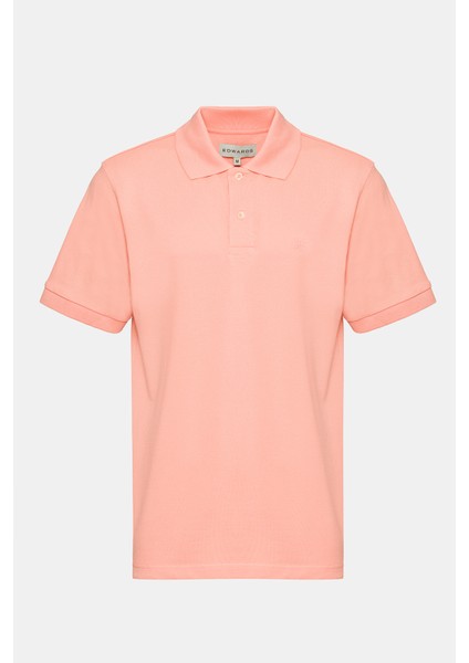 Erkek Pembe Kısa Kollu Polo Yaka T-Shirt