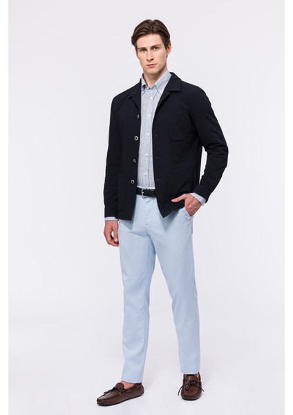 Erkek Lacivert Seersucker Casual Ceket fiyatları