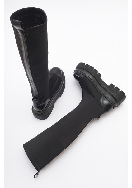 Celine Siyah Scuba Kalın Tabanlı Kadın Çizme fiyatları