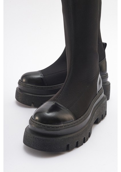 Celine Siyah Scuba Kalın Tabanlı Kadın Çizme indirimleri