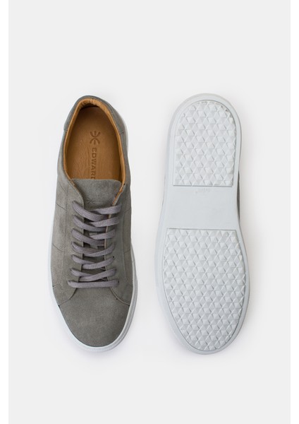 Erkek Gri Süet Sneaker