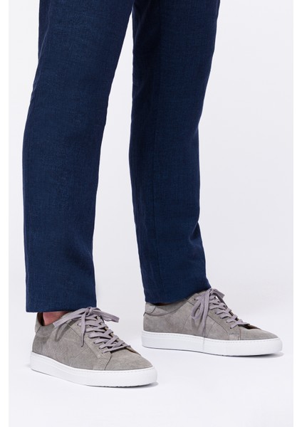Erkek Gri Süet Sneaker