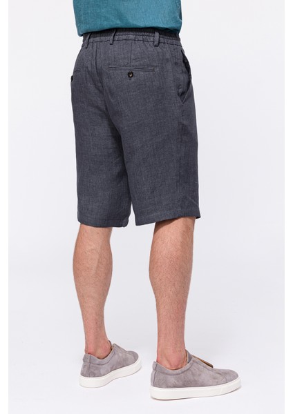 Erkek Indigo Keten Chino Şort modelleri