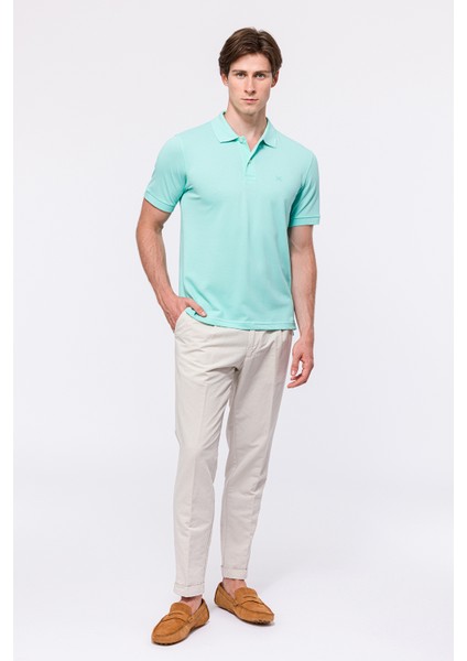 Erkek Açık Yeşil Kısa Kollu Polo Yaka T-Shirt fiyatları