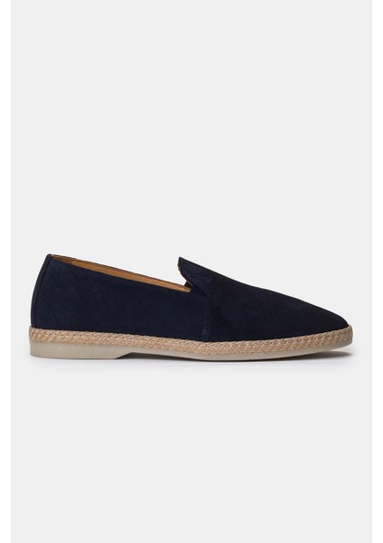 Erkek Lacivert Süet Espadril