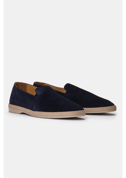 Erkek Lacivert Süet Espadril