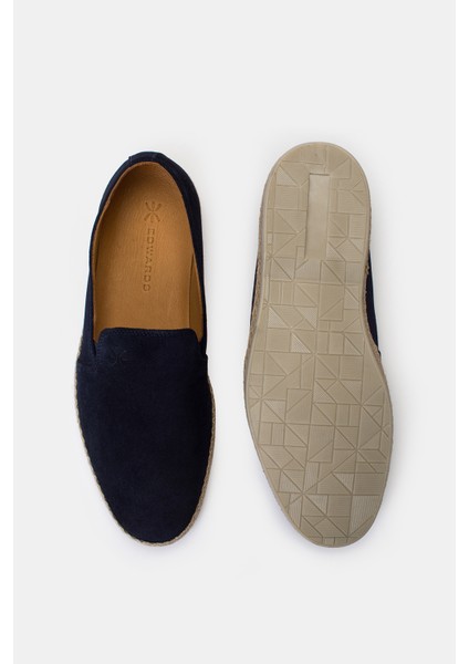 Erkek Lacivert Süet Espadril
