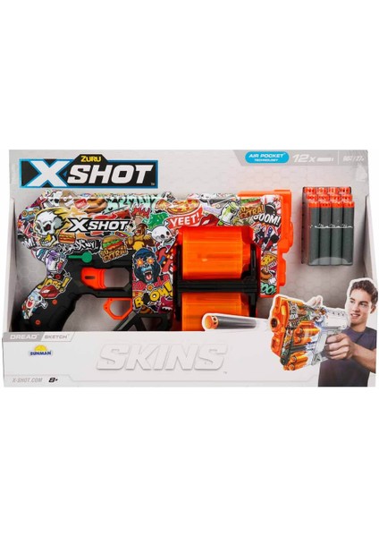 Skins Dread 12 Mermili Sünger Dart Atan Tabanca 31 cm - Sketch modelleri