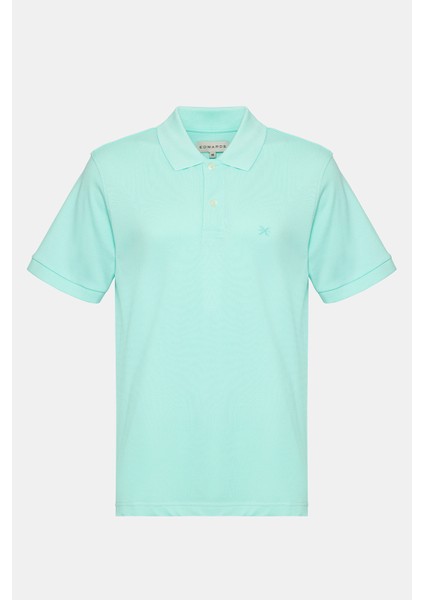 Erkek Açık Yeşil Kısa Kollu Polo Yaka T-Shirt