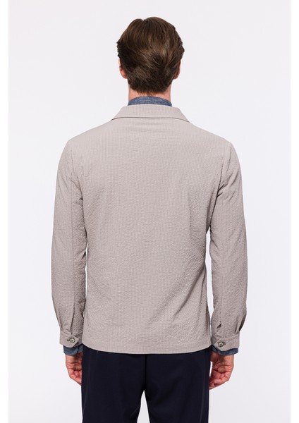 Erkek Bej Seersucker Casual Ceket fırsatları