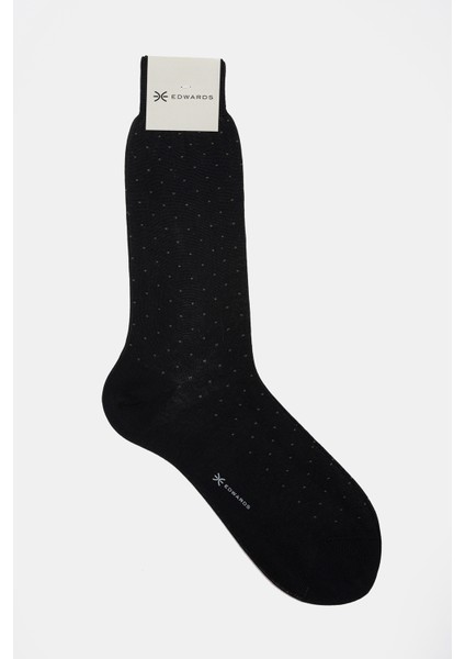 Erkek Siyah Pamuk Kısa Çorap