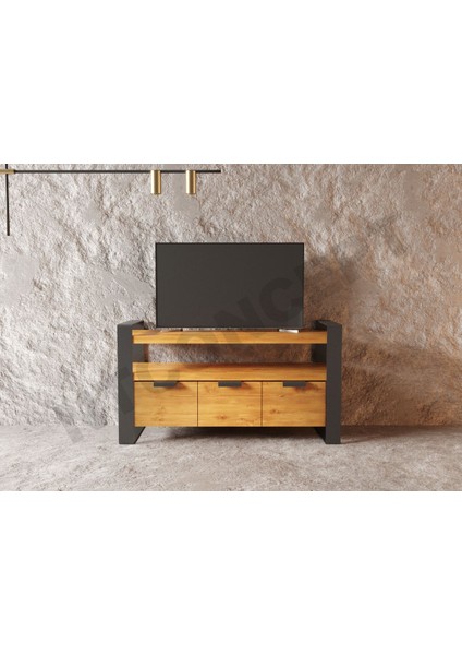 Vivien Masif Ahşap Tv Stand - (Genişlik 260CM)