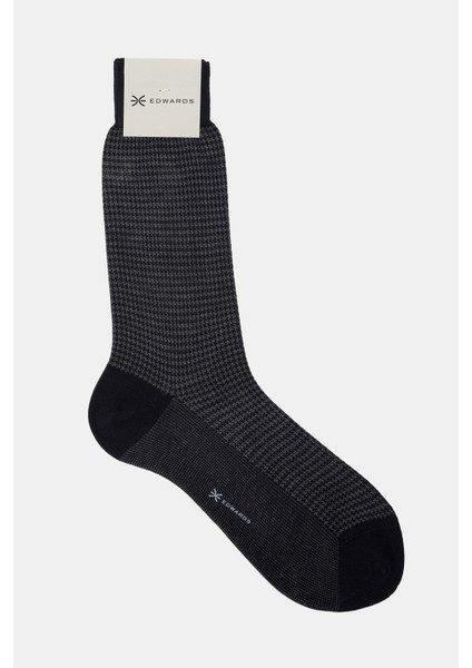 Erkek Koyu Gri Pamuk Kısa Çorap