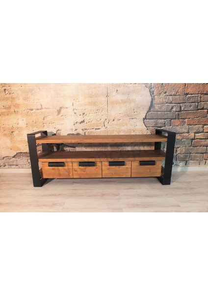 Ntconcept Vivien Masif Ahşap Tv Stand - (Genişlik 120CM)