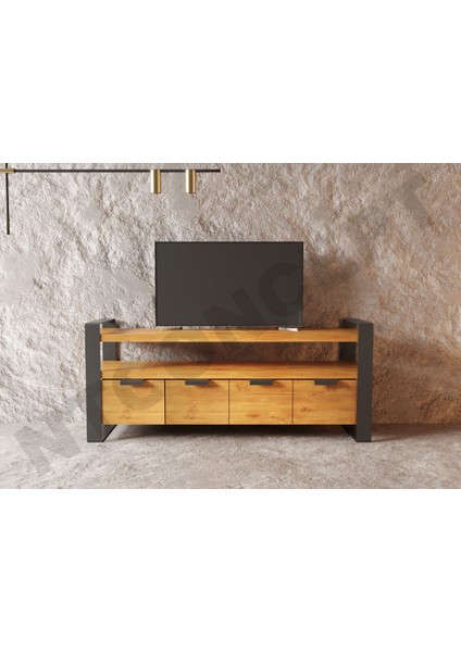 Vivien Masif Ahşap Tv Stand - (Genişlik 180CM)