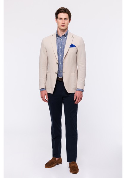 Erkek Bej Seersucker Spor Ceket fiyatları