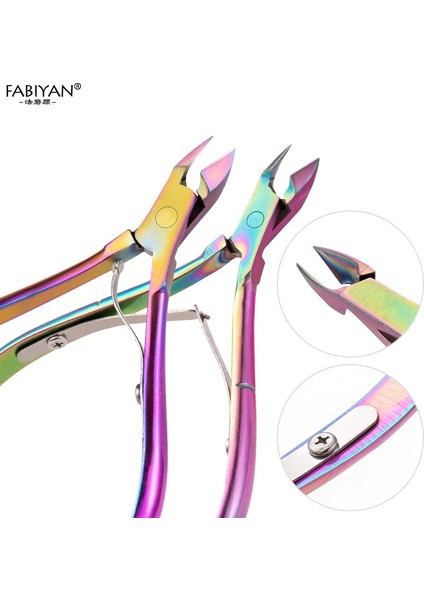 02 Nail Art Tırnak Eti Makası Ölü Cilt Sökücü Clipper Makas Parmak Pedikür Manikür Pense Giyotin Manikür Aracı Paslanmaz Çelik (Yurt Dışından) fırsatları