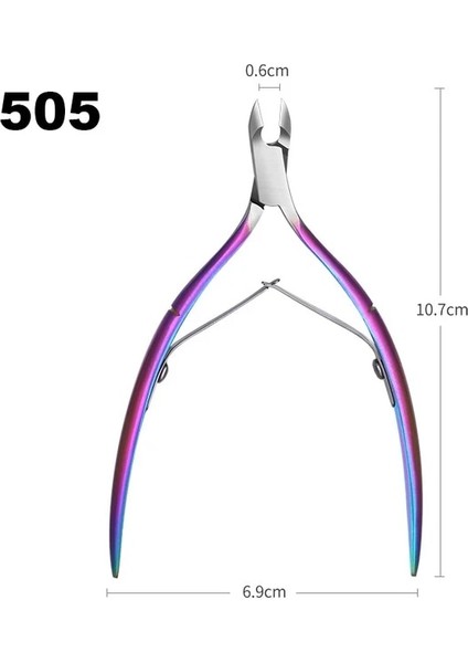 505-RENKLI-1 Adet 3 Adet Tırnak Tırnak Makası Makas Seti Manikür Renkli Clipper Ölü Cilt Sökücü Tırnak Eti Pense Tırnak Uv Jel Sökücü Itici (Yurt Dışından)