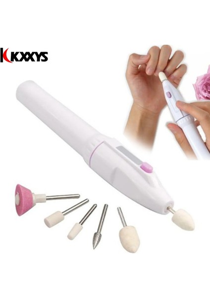 N5023 1 Takım P05 5 In1 Mini Tırnak Parlatma Makinesi Elektrikli Manikür Matkap Makinesi Aksesuarı Pedikür Jel Lehçe Dosya Tampon Tırnak Sanat Araçları (Yurt Dışından) fiyatları