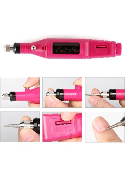 Beyaz Set A USB Fişi Cnhıds Elektrikli Tırnak Matkap Makinesi Setleri Pedikür Manikür Matkap Freze Kesiciler Tırnak Törpüsü Profesyonel 20000RPM Parlatma Araçları (Yurt Dışından)