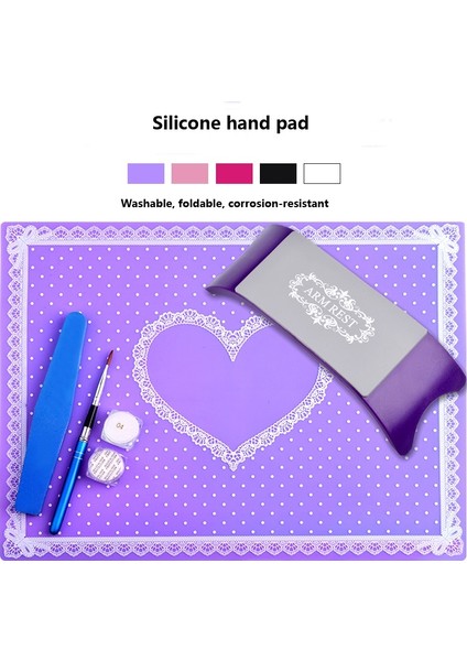 Gjzfen Silikon Katlanabilir Nail Art Masa Mat Pad El Yastık Sevimli Nokta Dantel Tasarım Yıkanabilir Güzellik Bakım Salonu Ekipmanları Manikür Araçları (Yurt Dışından) fiyatları