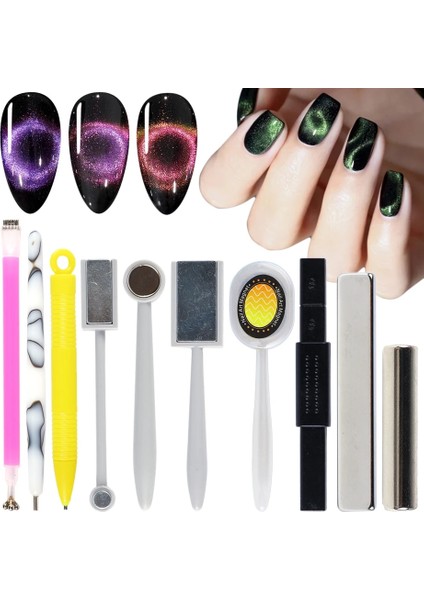 C18 Nail Art Mıknatıs Sopa Kurulu Güçlü Magetic Kalem 9d Kedi Gözü Jel Lehçe Vernik Hattı Şerit Etkisi Manikür Tırnak Araçları TR1612 (Yurt Dışından) fiyatları