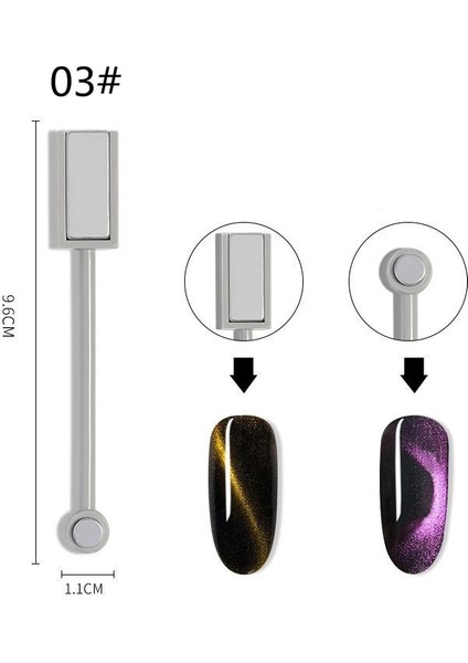04 Güçlü Kedi Gözü Manyetik Mıknatıs Sopa Kalem Tırnak Uv Jel Lehçe Çok Fonksiyonlu Nail Art Dekorasyon Aksesuarları Makyaj Aracı (Yurt Dışından) modelleri