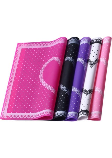 Gül Kırmızı 28*21 cm Silikon Yastık El Tutucu Yastık Dantel Masa Yıkanabilir Katlanabilir Mat Pad Tırnak Sanat Salonu Profesyonel Manikür Uygulaması (Yurt Dışından) modelleri