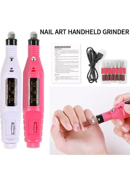 Siyah Set C USB Fişi Cnhıds Elektrikli Tırnak Matkap Makinesi Setleri Pedikür Manikür Matkap Freze Kesiciler Tırnak Törpüsü Profesyonel 20000RPM Parlatma Araçları (Yurt Dışından) indirimleri