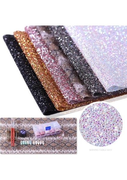 02 Katlanabilir Nail Art Manikür Masa Mat Salon Uygulama Yastık Yıkanabilir Ped Tırnak Yastık Elmas Fırçalama El Tutucu El Dinlenme Aracı (Yurt Dışından) fırsatları