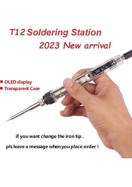 T12-ILS Uçlu T12 OLED 75W 12-24V 220-400°C Ayarlanabilir Havya Istasyonu DC5521 T12-K Ku D24 Bc2 C4 I Uçları Kaynak Lehimleme Aletleri Seti (Yurt Dışından) fiyatları