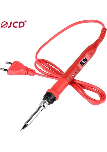Turuncu 80W 220V, Abd Jcd Havya 908U Ayarlanabilir Sıcaklık Çok Fonksiyonlu Düğme 80W 220V Lehimleme Kiti Multimetre Aydınlatma LCD Ekran Demir (Yurt Dışından)