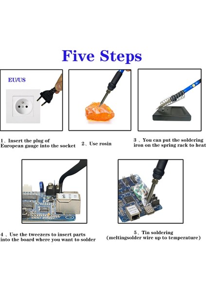 Cımbız 220V Eu Fiş Versiyonu Havya Elektrikli Havya Için 220V Kalay Havya Regülatörlü USB Lehim Kalay Kaynak Makinesi Lehimleme Kiti (Yurt Dışından) indirimleri
