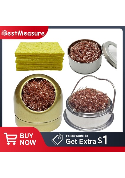 Şerit Seti A Havya Ucu Temizleyici Kaynak Havya Ucu Temizleme Sünger ve Tutucu ile Bakır Tel Temizleme Topu Suya Gerek Yok (Yurt Dışından) fiyatları