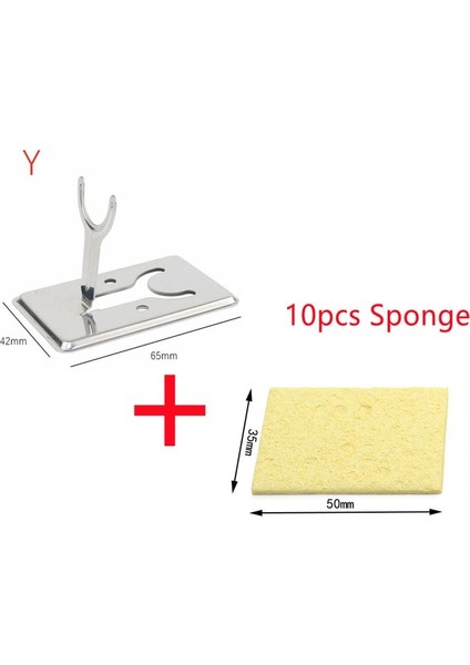 Y Havya Için Süngerli Elektrikli Stand, 5/10 Pcs Kaynak Temizleme Süngeri Yüksek Sıcaklığa Dayanıklı Aksesuarlar, 3 Tip Isteğe Bağlı (Yurt Dışından)