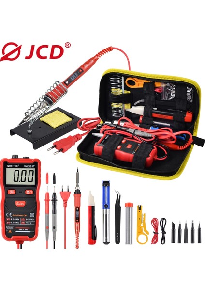 Turuncu 80W 110V, Ab Jcd 80W Elektrikli Havya Kitleri Ayarlanabilir Sıcaklık LCD Dijital Ekran 220V/110V Lehimleme Istasyonu Kaynak Onarım Araçları (Yurt Dışından) fiyatları